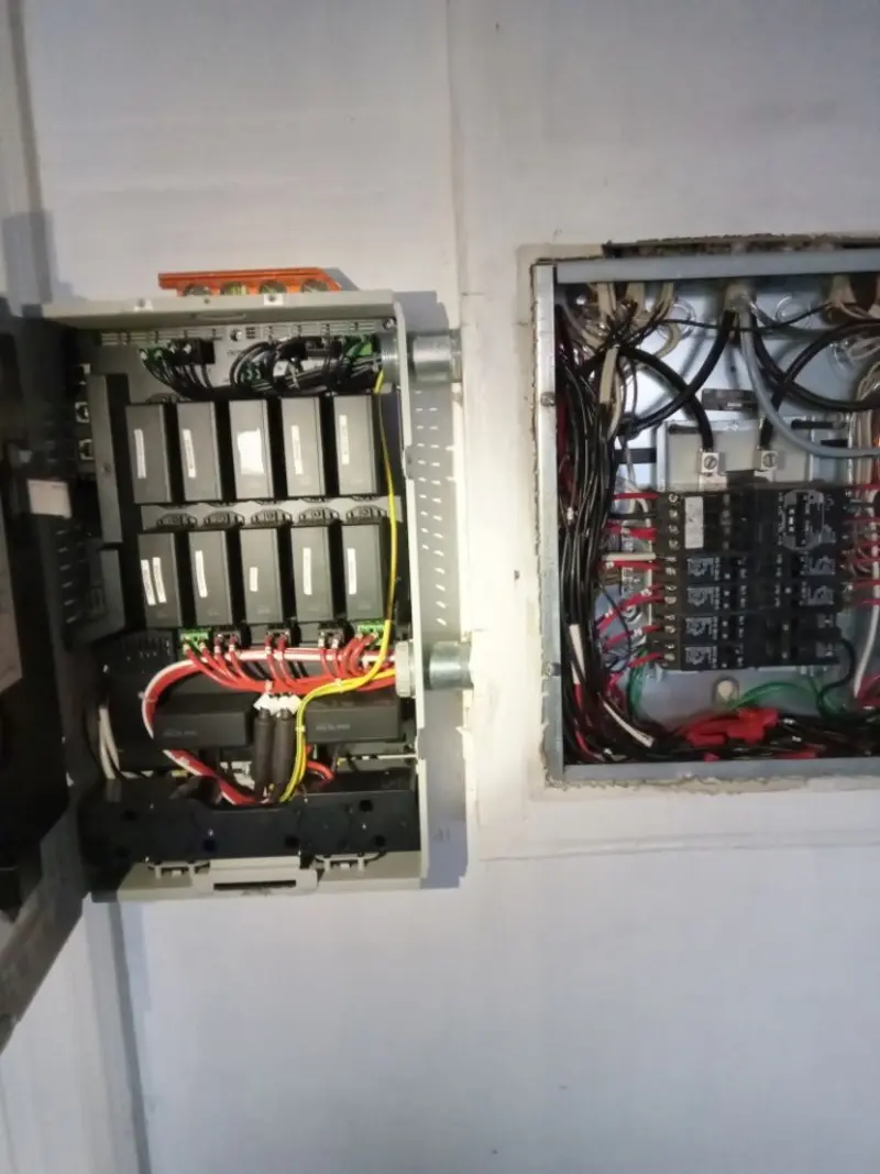 Electrical panel upgrade completed for Security Camera Wiring in Surrey